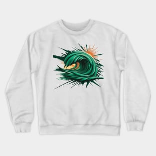 GREEN WAVE Crewneck Sweatshirt